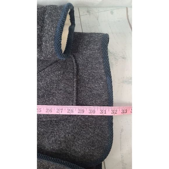 Herman Kay 12 Wool Coat Button Down Color Block Sherpa Lined Jacket - Picture 6 of 8